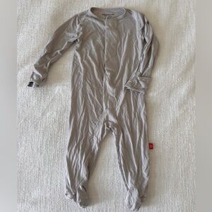 Magnetic me footies gray. 3-6 months never been worn washed once